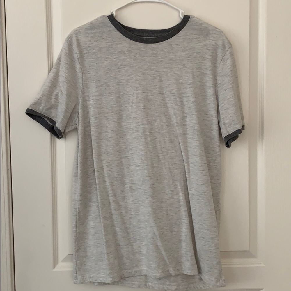 Gray & White T-Shirt.